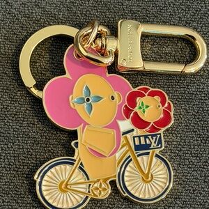 Louis Vuitton Pink, Red, Blue & Gold Vivienne Bicycle Charm